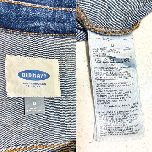 Old Navy Classic Jean Jacket Medium Wash Size M - Picture 7 of 7